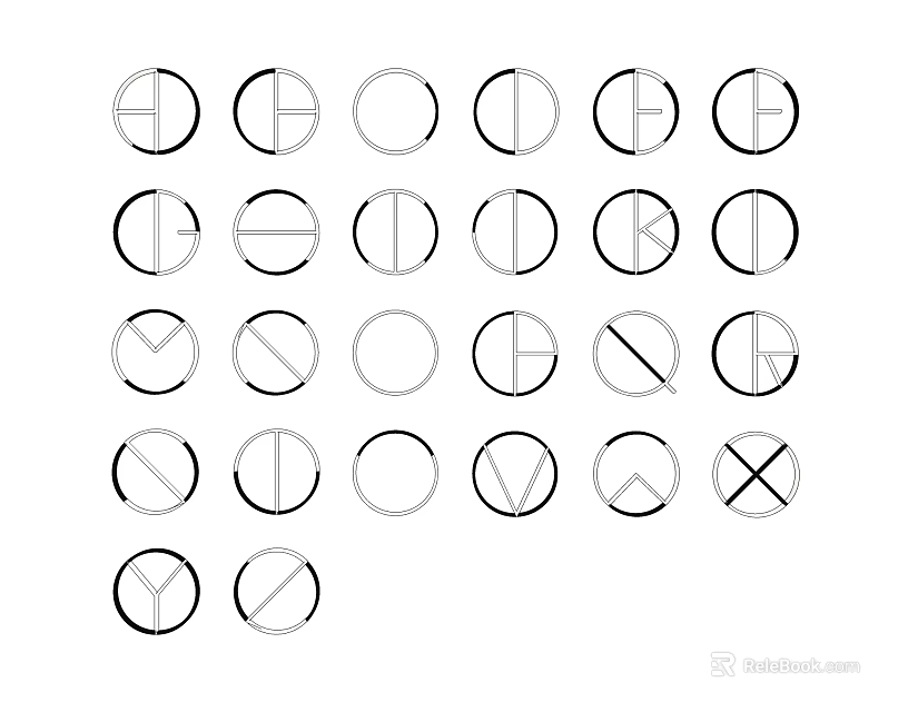 Various Circular Decorative Lights With Unique Modern Design Patterns For Home Decor 3d model