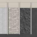 Modern Background Wall Design With Textured Stone And Vertical Panel Patterns