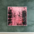 Modern abstract painting simple gray living room abstract decorative painting 3d model
