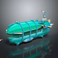 Modern Spaceship Spacecraft 3d model
