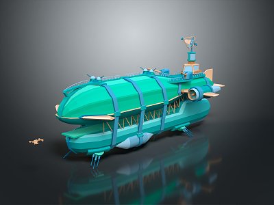 Modern Spaceship Spacecraft 3d model