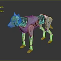 Futuristic Silver Robotic Dog With Mechanical Structure And Metallic Limb Design 3d model