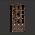 Wooden Storage Cabinet Furniture With Multiple Drawers And Shelves For Home Organization