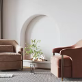 Modern Single Sofa Home Single Sofa 3d model