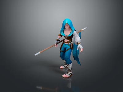 Western Samurai Western Warrior Western Hero Western Warrior Knight Hero Ancient Warrior Paladin 3d model