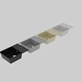 Black Single Bowl Kitchen Sink With Granite Composite Finish And Integrated Ledge