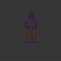 Gothic Style Wooden Architectural Decorative Component With Pointed Top And Arched Panels