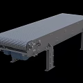 Industrial Equipment Heavy Duty Metal Mesh Conveyor Belt System With Support Frame