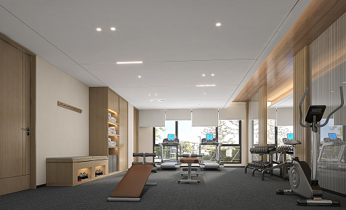 Modern Gym 3d model