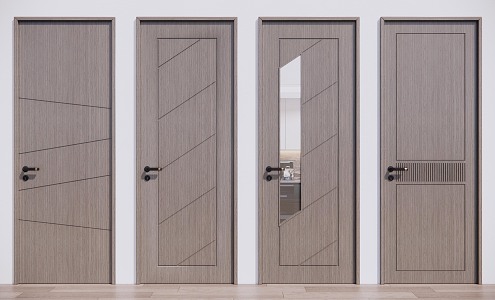 Modern swing door 3d model