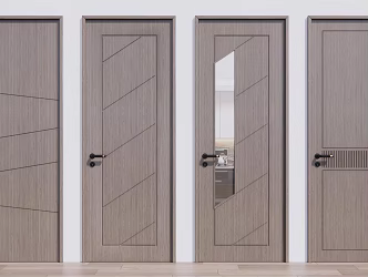 Modern swing door 3d model