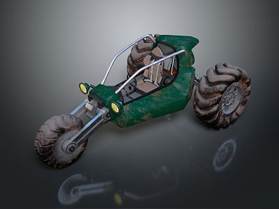 Modern all-terrain vehicle toy car four-wheeler beach car 3d model