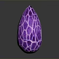 Shiny Purple Oval Decorative Household Item With Cracked Honeycomb Texture For Home Decor