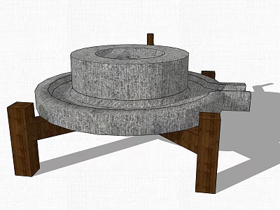 Modern Stone Milled Graphite 3d model