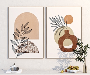 Chinese Hanging Painting Decorative Painting 3d model