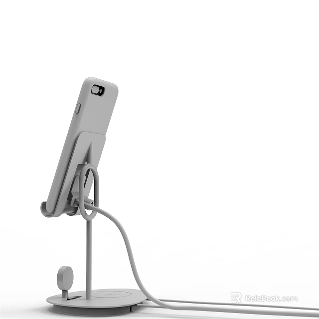 Adjustable Flexible Arm Phone Stand For Desktop Daily Living Use 3d model 