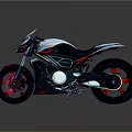 Sleek Modern Motorcycle Design With Black Red Accents And Shiny Wheels