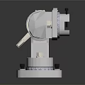 Adjustable Medical Device With Precision Dial Clamping Mechanism Control Knobs And Stable Base