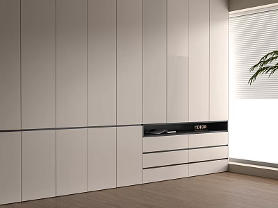 Modern Wardrobe End of Bed Cabinet Finished Wardrobe 3d model