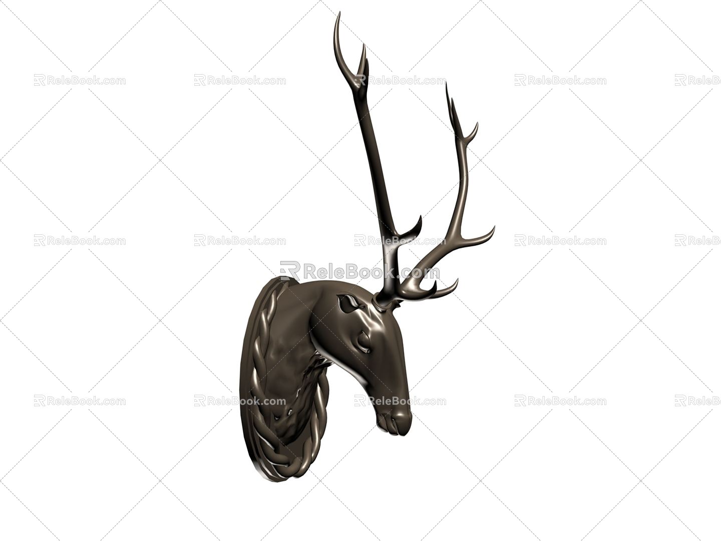 Modern Animal Wall Decorations Hanging Deer Head 3d model