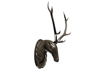 Modern Animal Wall Decorations Hanging Deer Head 3d model