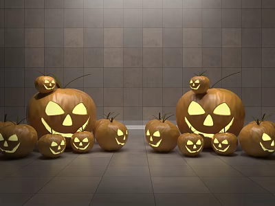 Modern Decorative Light Pumpkin 3d model Modern Decorative Light Pumpkin 3d model