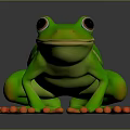 Frog Poison Frog Game Frog Reptile Cold Blooded Animal Reptile 3d model