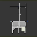 Industrial Automated Production Conveyor System With Aluminum Frame Overhead Structure And Control Box
