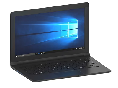 Black Modern Laptop With Windows Operating System And Sleek Design 3d model