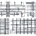 Suspended Ceiling Structural Design With Framework Grid Layout And Installation Details
