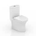 Modern toilet seat 3d model