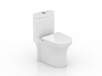 Modern toilet seat 3d model