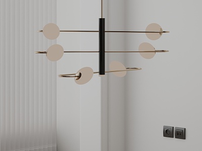 Modern chandelier 3d model