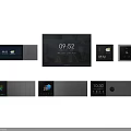 Modern Smart Switch Panel With Touch Screen Control And Intelligent Home Automation Features
