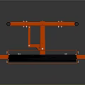 Modern lathe machine tool lathe machining turning 3d model