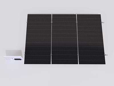 solar panel photovoltaic panel 3d model