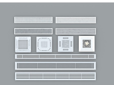 Air conditioning outlet model