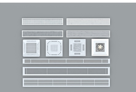 Air conditioning outlet 3d model