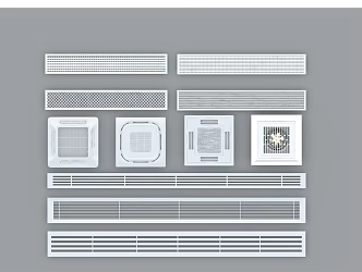 Air conditioning outlet 3d model