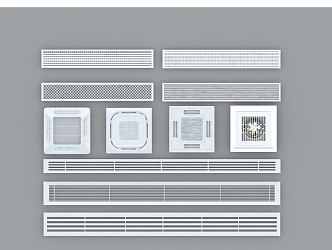 Air conditioning outlet 3d model