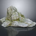 Natural Stacked Stone Rock Formation With Rough Surface And Gray Texture