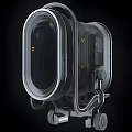 Tactical Heavy Duty Weapon With Metallic Circular Front Handles Control Panel And DEEP PRO Label