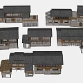 Traditional Guesthouse Architecture With Tile Roof Wooden Structure And Courtyard Design