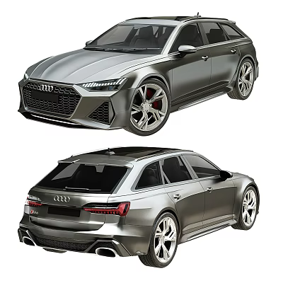 Audi Car Front And Rear Views With Stylish Design 3d model Audi Car Front And Rear Views With Stylish Design 3d model