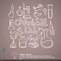 Chemical Lab Themed Neon Lamp Set with Beakers Test Tubes and Flask Designs