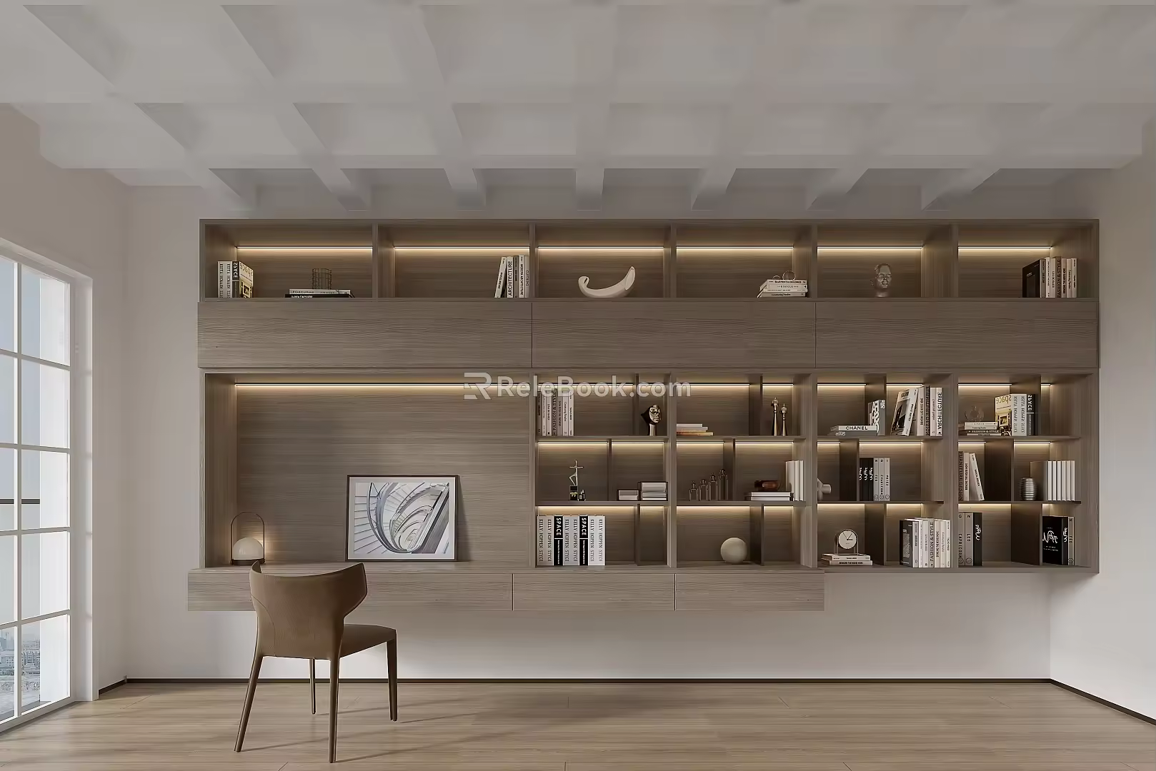 Modern study 3d model