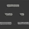 Natural Wood and Stone Blocks With Various Shapes And Textured Surfaces