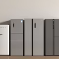 Refrigerator Open Door Refrigerator Double Door Refrigerator Three Open Door 3d model
