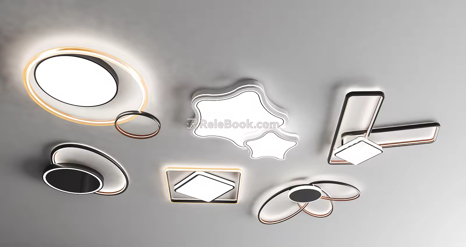 modern ceiling lamp 3d model