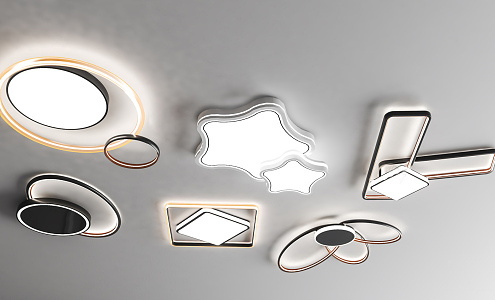 modern ceiling lamp 3d model